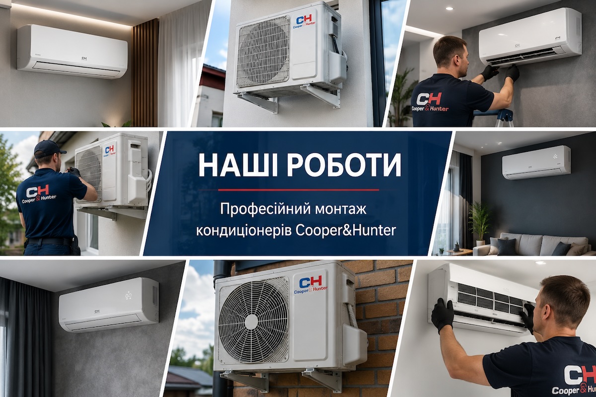 Встановлення кондиціонера Cooper&Hunter VIP Inverter